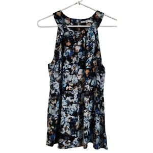 Violet + Claire Women's Size L Floral Print Sleeveless‎ Halter Neck Top D58
